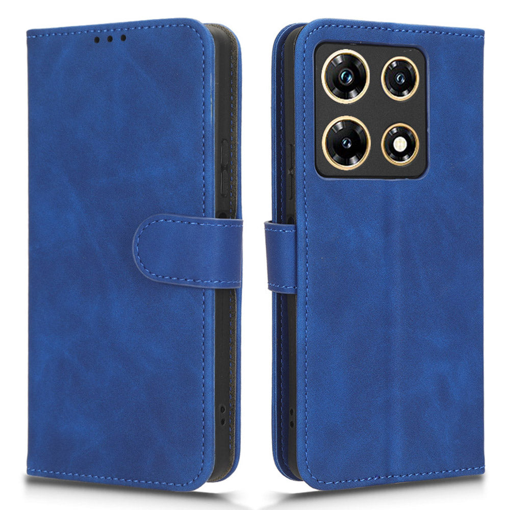 For Infinix Note 30 Pro 4G Wallet Phone Case Skin-touch PU Leather Stand Flip Cover
