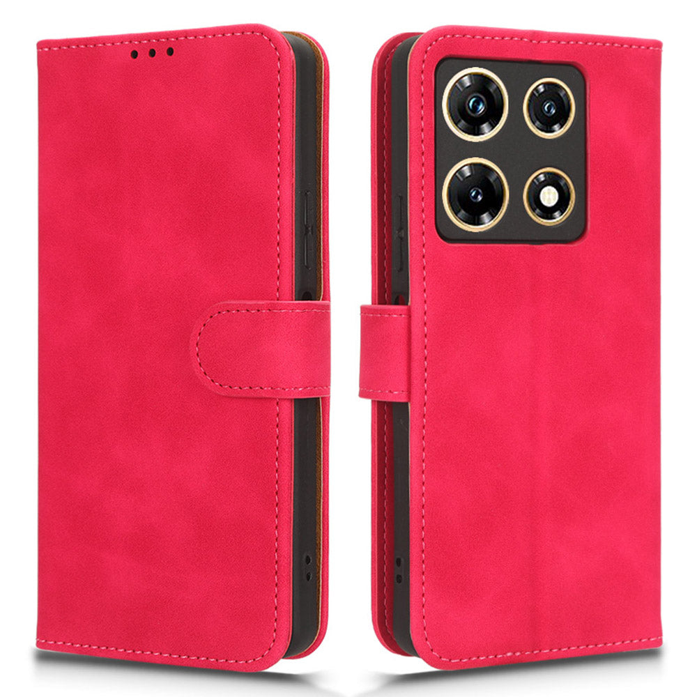 For Infinix Note 30 Pro 4G Wallet Phone Case Skin-touch PU Leather Stand Flip Cover