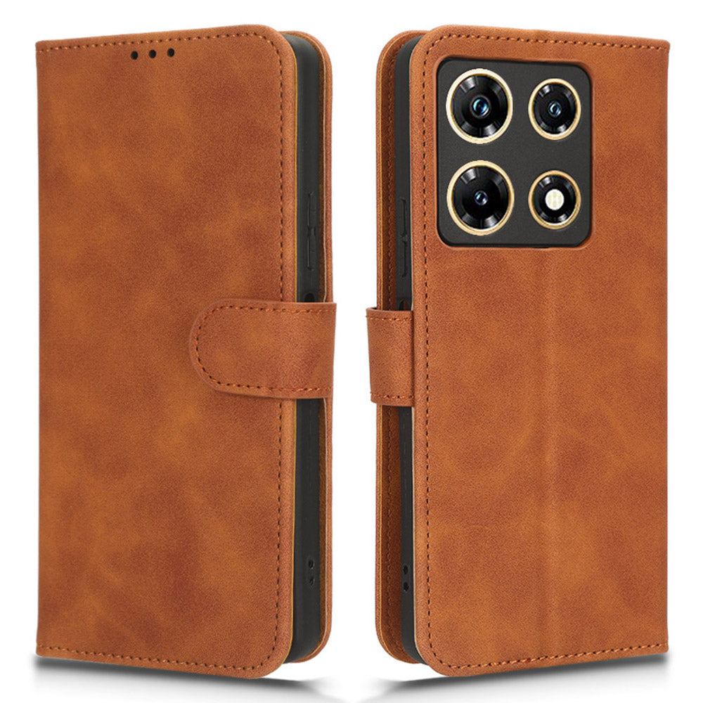 For Infinix Note 30 Pro 4G Wallet Phone Case Skin-touch PU Leather Stand Flip Cover