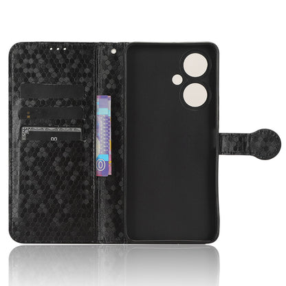 For vivo Y35+ 5G / Y35m+ 5G PU Leather Phone Case Dot Imprinted Wallet Stand Folio Cover