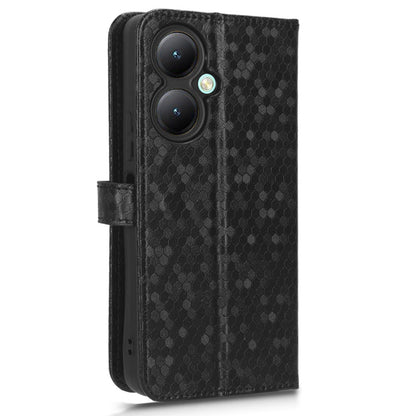 For vivo Y35+ 5G / Y35m+ 5G PU Leather Phone Case Dot Imprinted Wallet Stand Folio Cover
