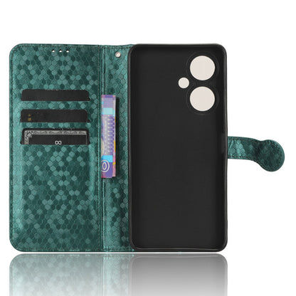 For vivo Y35+ 5G / Y35m+ 5G PU Leather Phone Case Dot Imprinted Wallet Stand Folio Cover