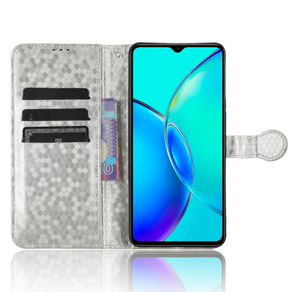 For vivo Y35+ 5G / Y35m+ 5G PU Leather Phone Case Dot Imprinted Wallet Stand Folio Cover