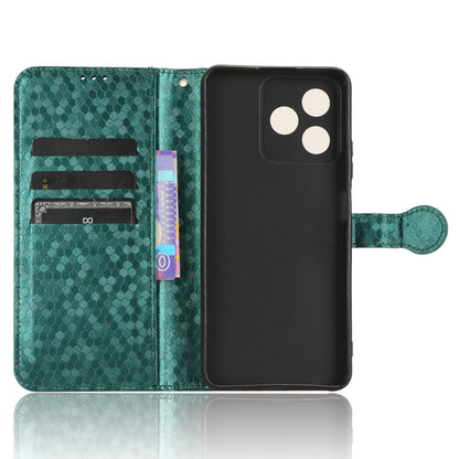 Wallet Case for Realme C53 4G / Narzo N53 4G , PU Leather Dot Imprinted Stand Phone Cover