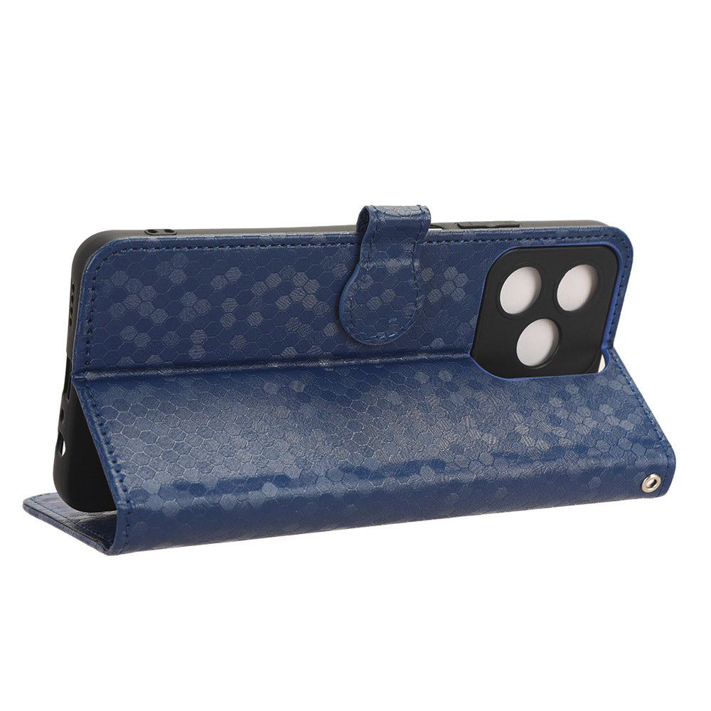 Wallet Case for Realme C53 4G / Narzo N53 4G , PU Leather Dot Imprinted Stand Phone Cover