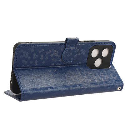 Wallet Case for Realme C53 4G / Narzo N53 4G , PU Leather Dot Imprinted Stand Phone Cover