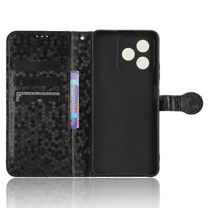 Wallet Case for Realme C53 4G / Narzo N53 4G , PU Leather Dot Imprinted Stand Phone Cover