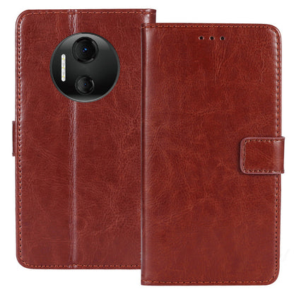 For Doogee X98 Crazy Horse Texture PU Leather Phone Case Wallet Stand Phone Cover