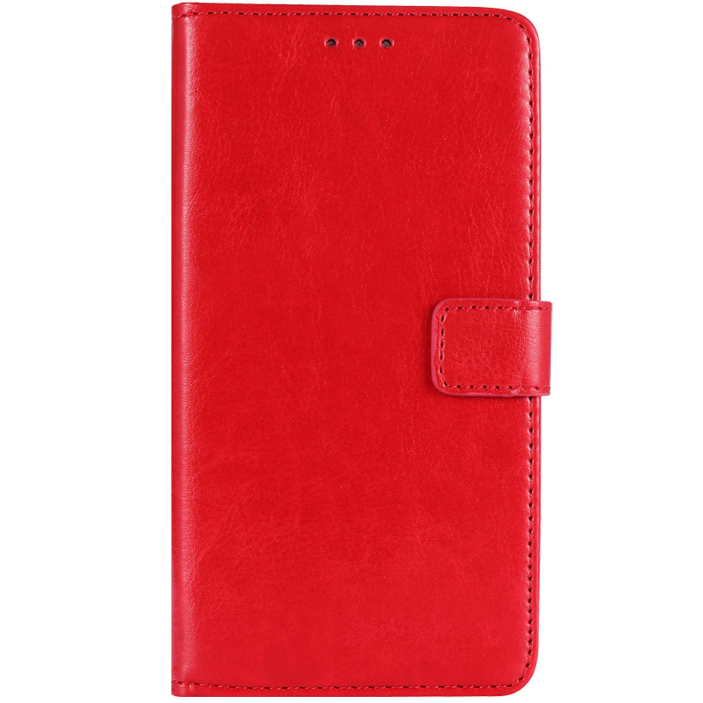 For Doogee X98 Crazy Horse Texture PU Leather Phone Case Wallet Stand Phone Cover