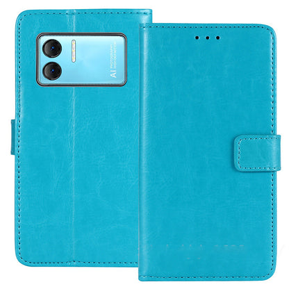 For Doogee X98 Crazy Horse Texture PU Leather Phone Case Wallet Stand Phone Cover