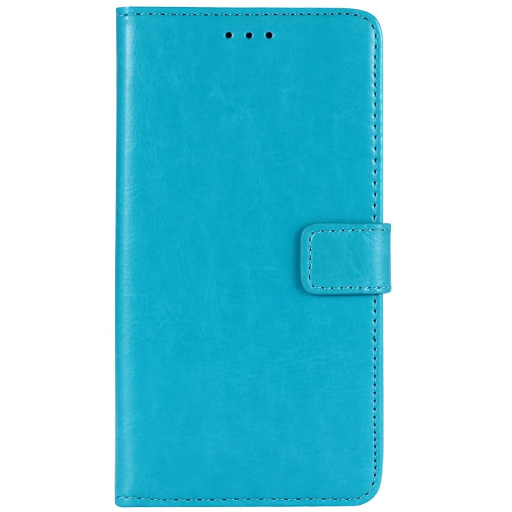 For Doogee X98 Crazy Horse Texture PU Leather Phone Case Wallet Stand Phone Cover