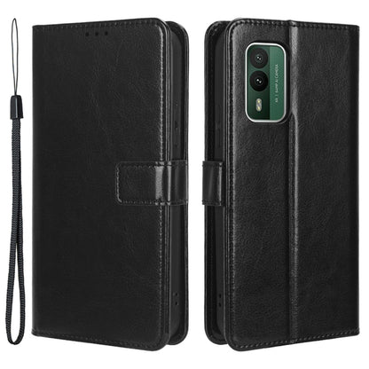 For Nokia XR21 Crazy Horse Texture Stand Wallet Case PU Leather Anti-drop Phone Cover