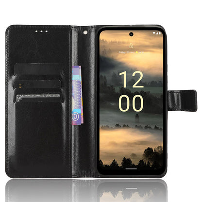 For Nokia XR21 Crazy Horse Texture Stand Wallet Case PU Leather Anti-drop Phone Cover