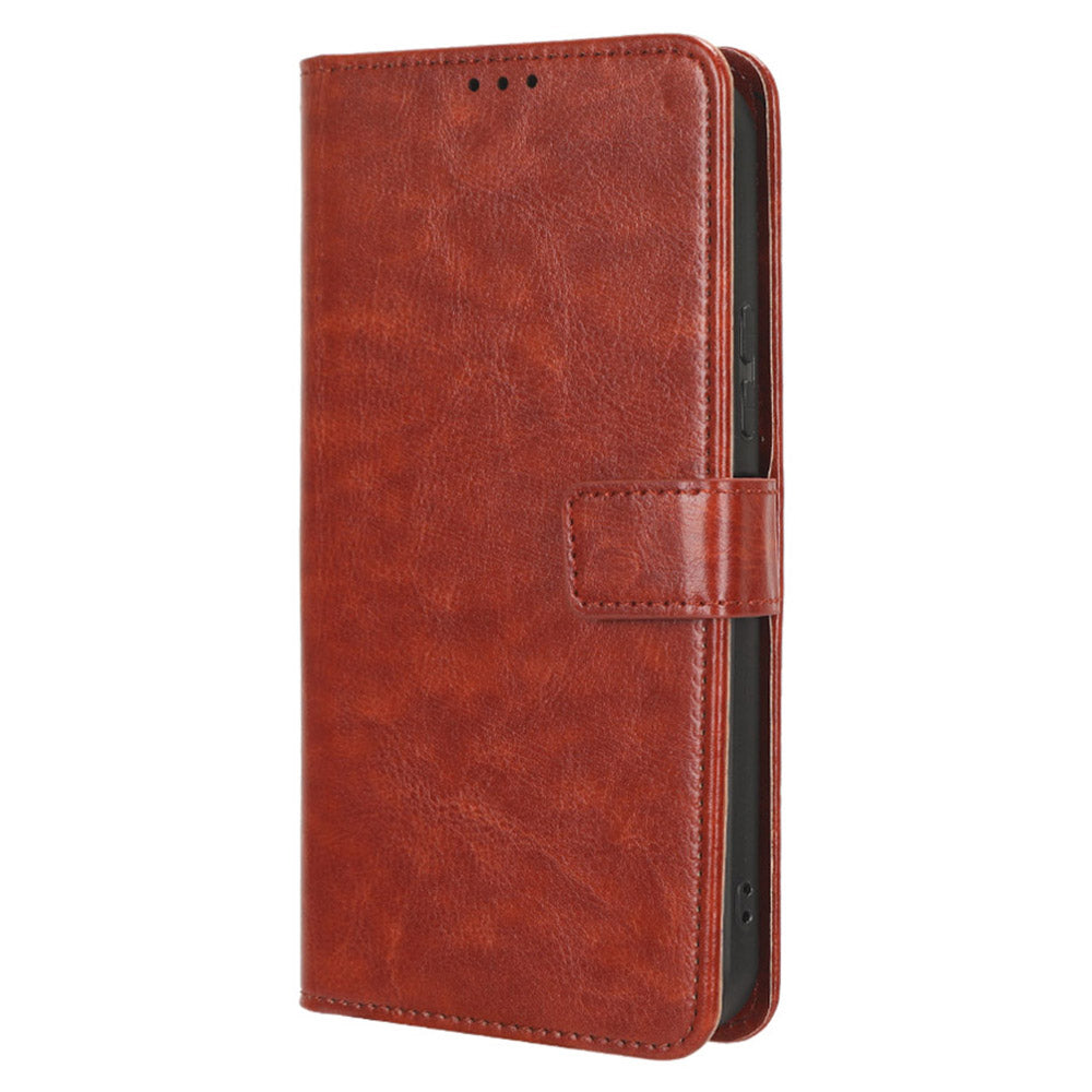 For Nokia XR21 Crazy Horse Texture Stand Wallet Case PU Leather Anti-drop Phone Cover