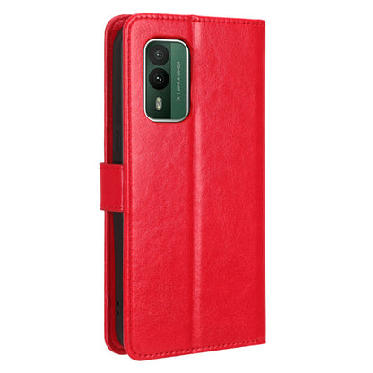 For Nokia XR21 Crazy Horse Texture Stand Wallet Case PU Leather Anti-drop Phone Cover
