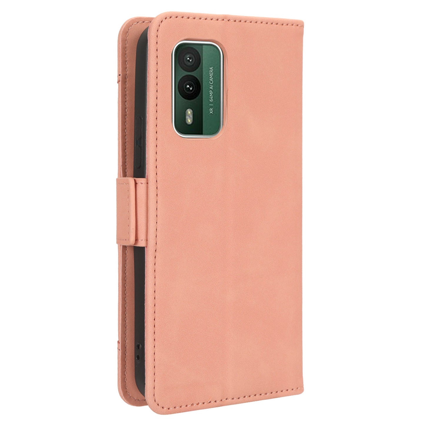 For Nokia XR21 Multiple Card Slots Phone Cover PU Leather Anti-drop Case with Stand Wallet