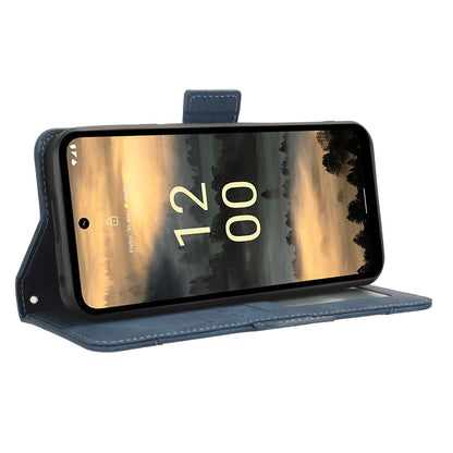 For Nokia XR21 Multiple Card Slots Phone Cover PU Leather Anti-drop Case with Stand Wallet