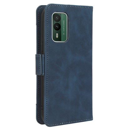 For Nokia XR21 Multiple Card Slots Phone Cover PU Leather Anti-drop Case with Stand Wallet