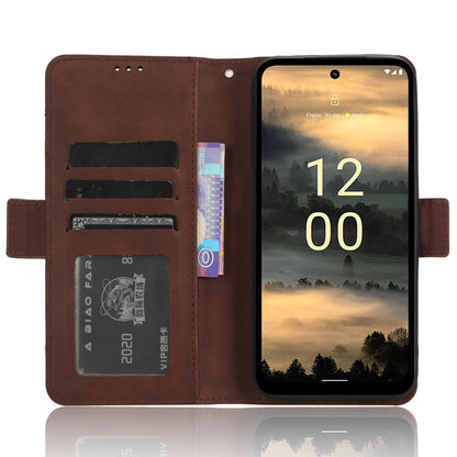 For Nokia XR21 Multiple Card Slots Phone Cover PU Leather Anti-drop Case with Stand Wallet