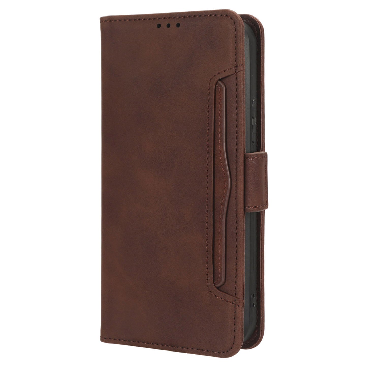 For Nokia XR21 Multiple Card Slots Phone Cover PU Leather Anti-drop Case with Stand Wallet