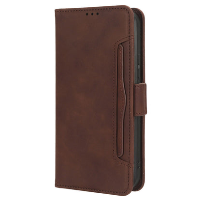 For Nokia XR21 Multiple Card Slots Phone Cover PU Leather Anti-drop Case with Stand Wallet