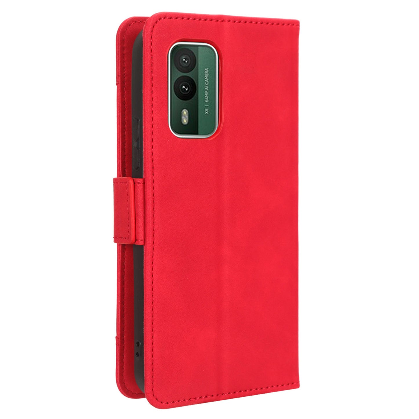 For Nokia XR21 Multiple Card Slots Phone Cover PU Leather Anti-drop Case with Stand Wallet