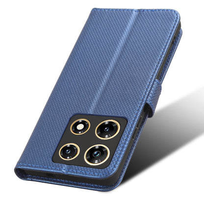 For Infinix Note 30 Pro 4G X678B Diamond Texture PU Leather Stand Case Anti-drop Wallet Cover