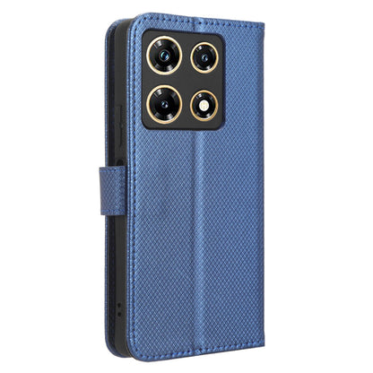 For Infinix Note 30 Pro 4G X678B Diamond Texture PU Leather Stand Case Anti-drop Wallet Cover