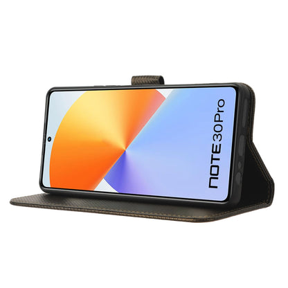 For Infinix Note 30 Pro 4G X678B Diamond Texture PU Leather Stand Case Anti-drop Wallet Cover