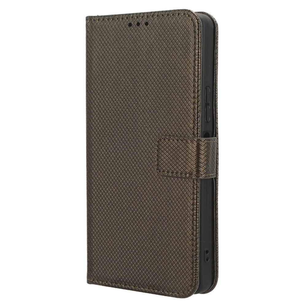 For Infinix Note 30 Pro 4G X678B Diamond Texture PU Leather Stand Case Anti-drop Wallet Cover