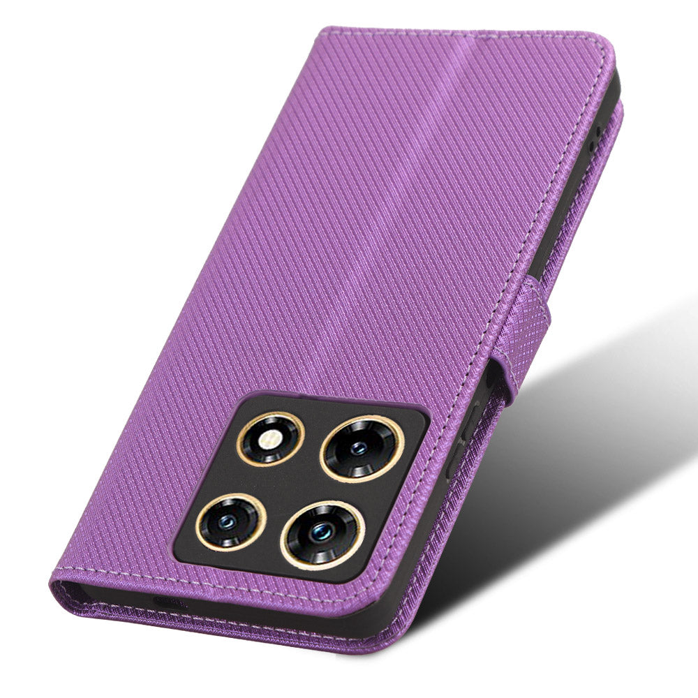 For Infinix Note 30 Pro 4G X678B Diamond Texture PU Leather Stand Case Anti-drop Wallet Cover