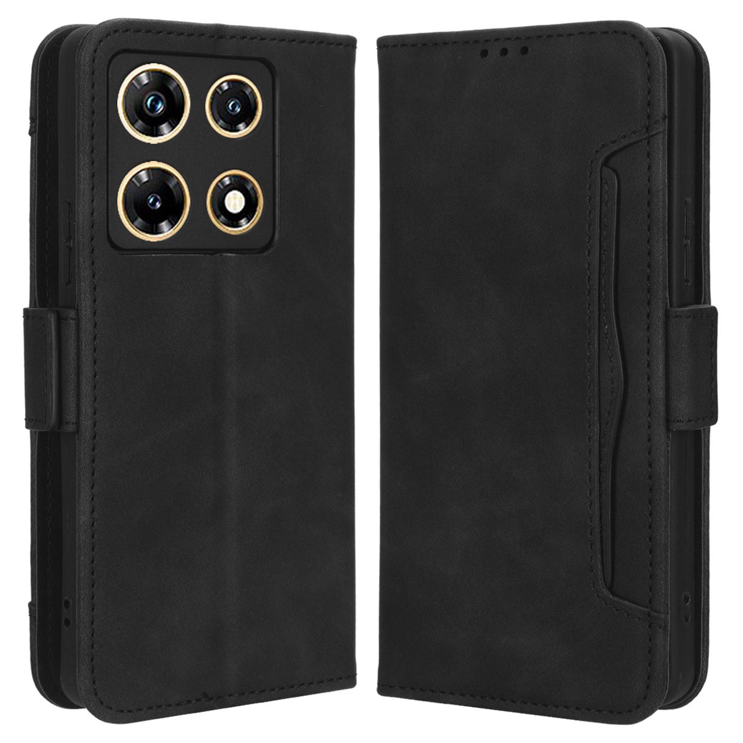 For Infinix Note 30 Pro 4G X678B Multiple Card Slots Drop-proof Cover PU Leather Stand Wallet Phone Case