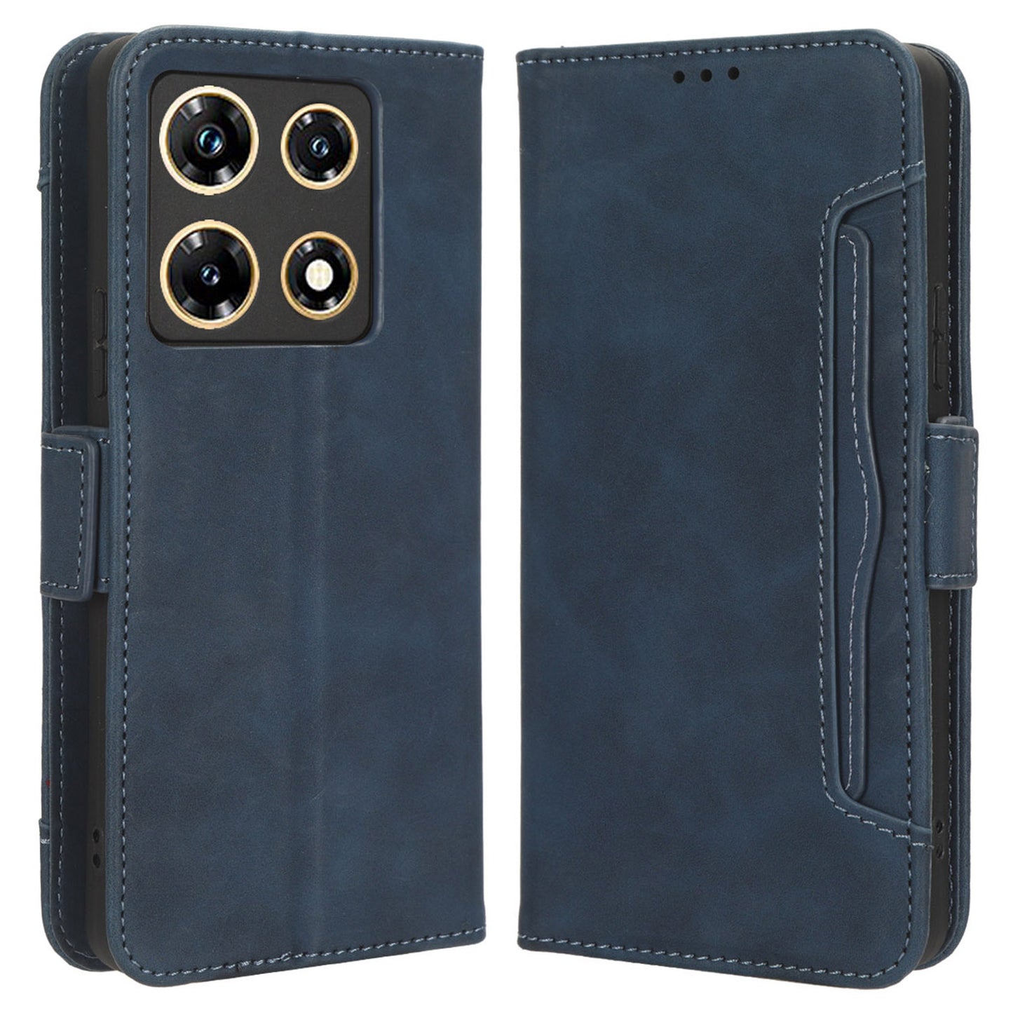 For Infinix Note 30 Pro 4G X678B Multiple Card Slots Drop-proof Cover PU Leather Stand Wallet Phone Case