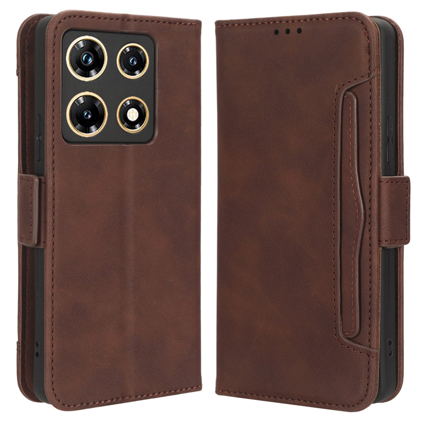 For Infinix Note 30 Pro 4G X678B Multiple Card Slots Drop-proof Cover PU Leather Stand Wallet Phone Case