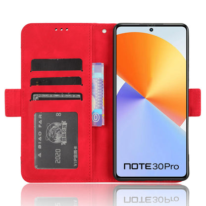 For Infinix Note 30 Pro 4G X678B Multiple Card Slots Drop-proof Cover PU Leather Stand Wallet Phone Case