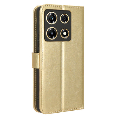 For Infinix Note 30 Pro 4G X678B Crazy Horse Texture Leather Case Anti-drop Phone Cover with Wallet Stand