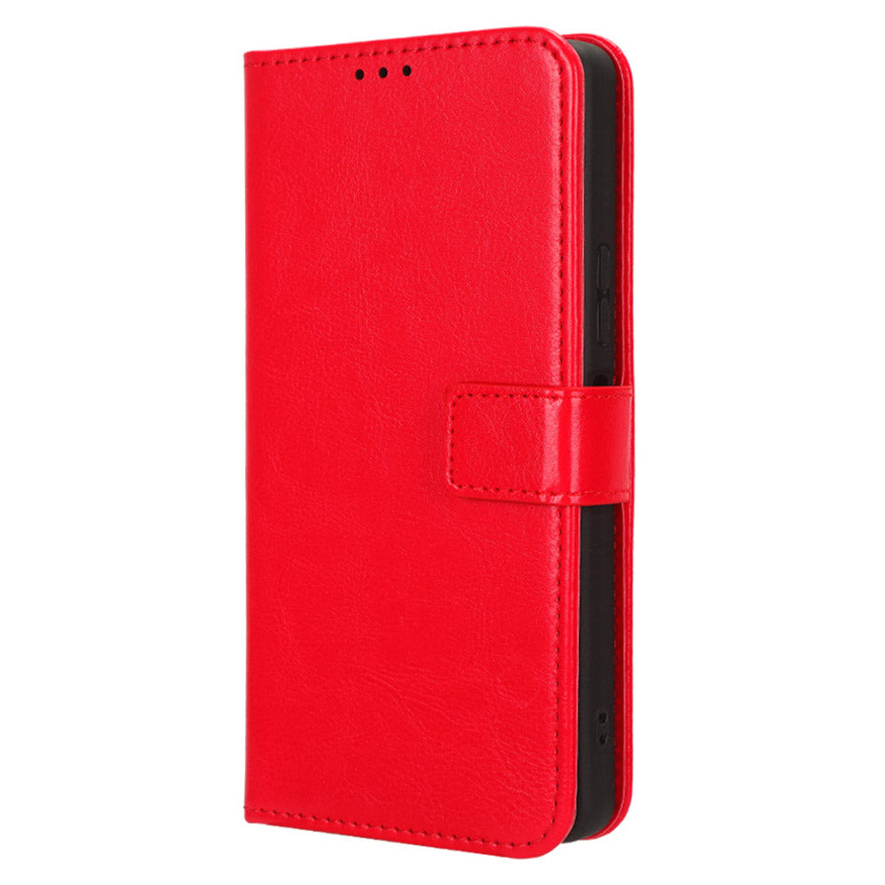 For Infinix Note 30 Pro 4G X678B Crazy Horse Texture Leather Case Anti-drop Phone Cover with Wallet Stand