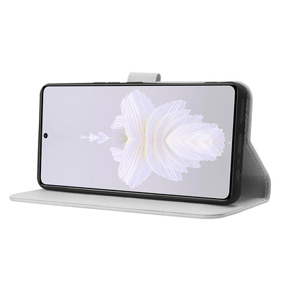 For Tecno Camon 20 Pro 5G CK8n PU Leather Stand Wallet Phone Case Diamond Texture Drop-proof Cover