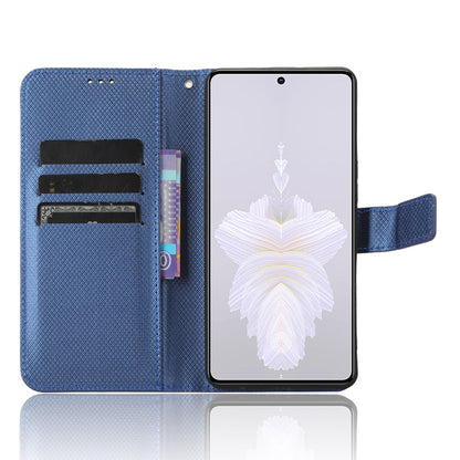 For Tecno Camon 20 Pro 5G CK8n PU Leather Stand Wallet Phone Case Diamond Texture Drop-proof Cover