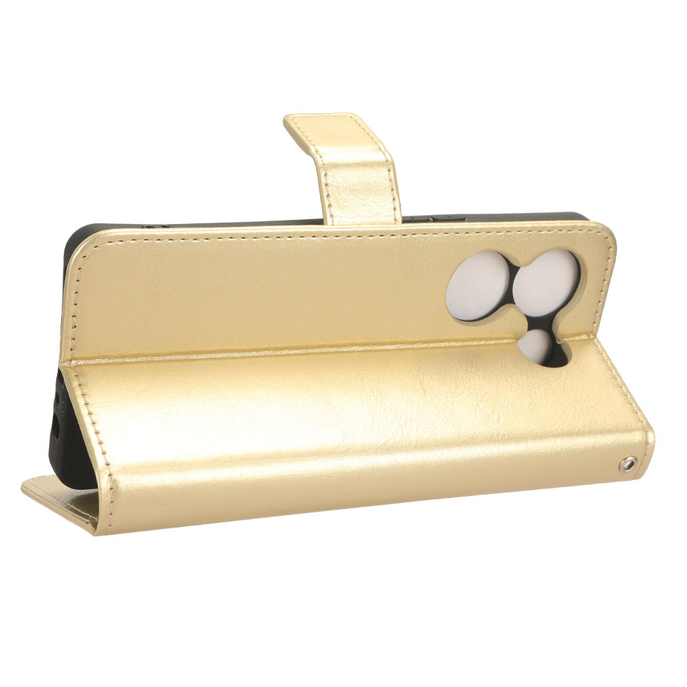 For Tecno Camon 20 Pro 5G CK8n Shockproof Leather Wallet Case Crazy Horse Texture Phone Cover with Stand