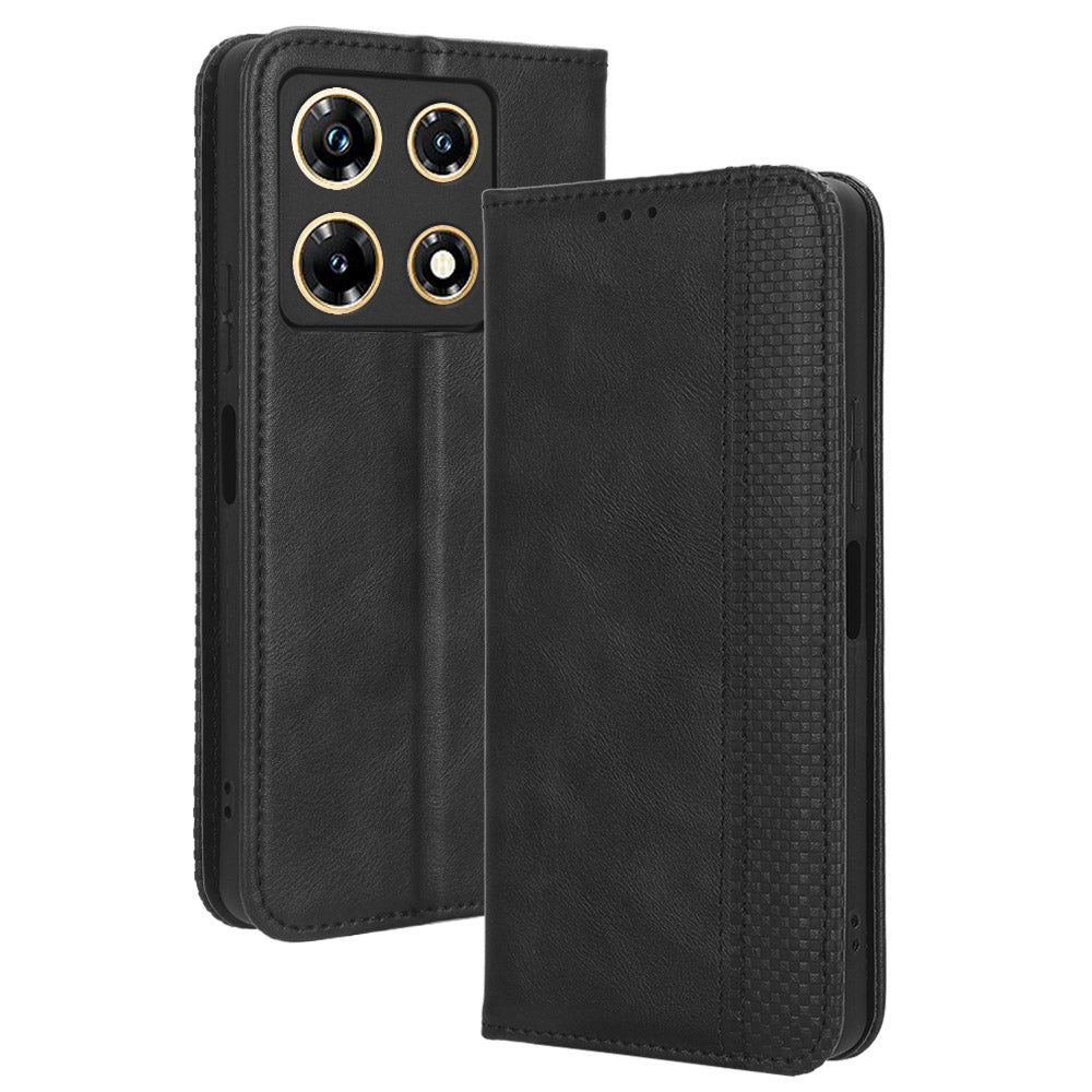 For Infinix Note 30 Pro 4G X678B Magnetic PU Leather Case Flip Stand Wallet Phone Cover