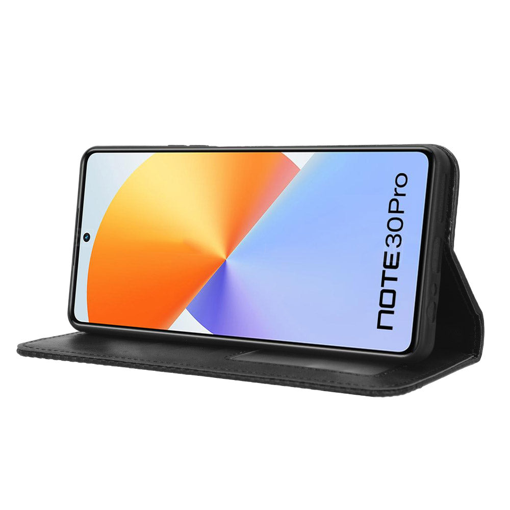 For Infinix Note 30 Pro 4G X678B Magnetic PU Leather Case Flip Stand Wallet Phone Cover