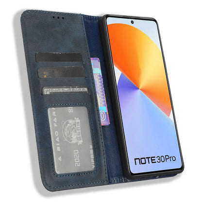 For Infinix Note 30 Pro 4G X678B Magnetic PU Leather Case Flip Stand Wallet Phone Cover