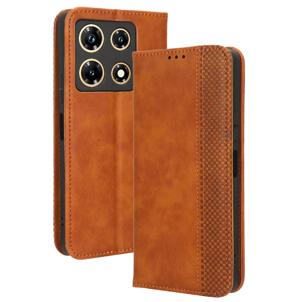 For Infinix Note 30 Pro 4G X678B Magnetic PU Leather Case Flip Stand Wallet Phone Cover