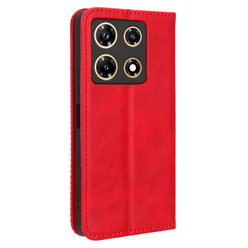 For Infinix Note 30 Pro 4G X678B Magnetic PU Leather Case Flip Stand Wallet Phone Cover