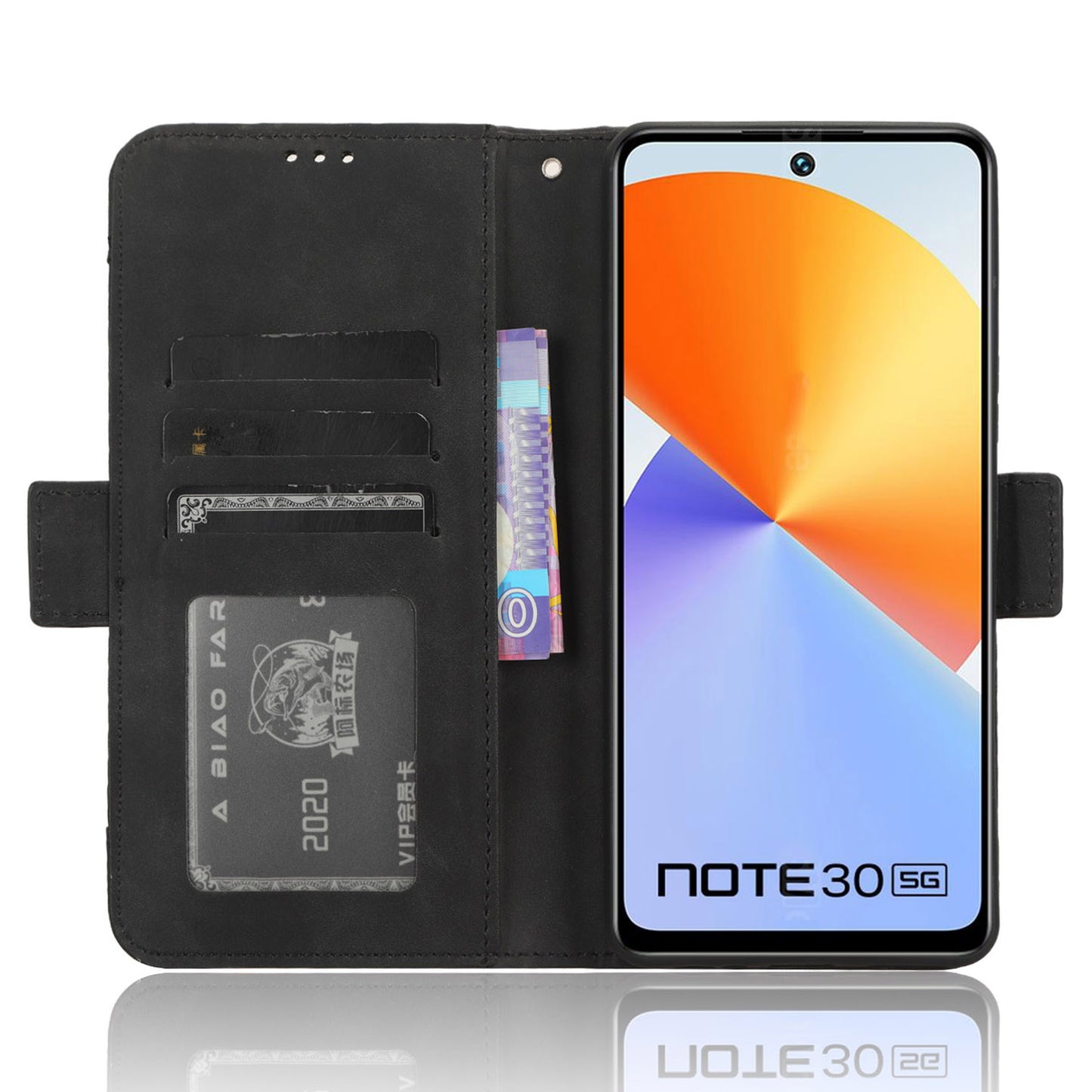 For Infinix Note 30 5G X6711 Flip Stand Phone Case  Multiple Card Slots PU Leather Wallet Cover