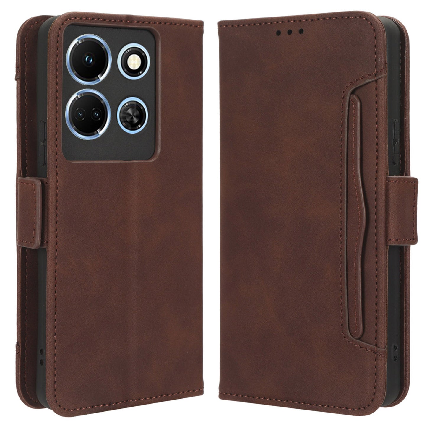 For Infinix Note 30 5G X6711 Flip Stand Phone Case  Multiple Card Slots PU Leather Wallet Cover