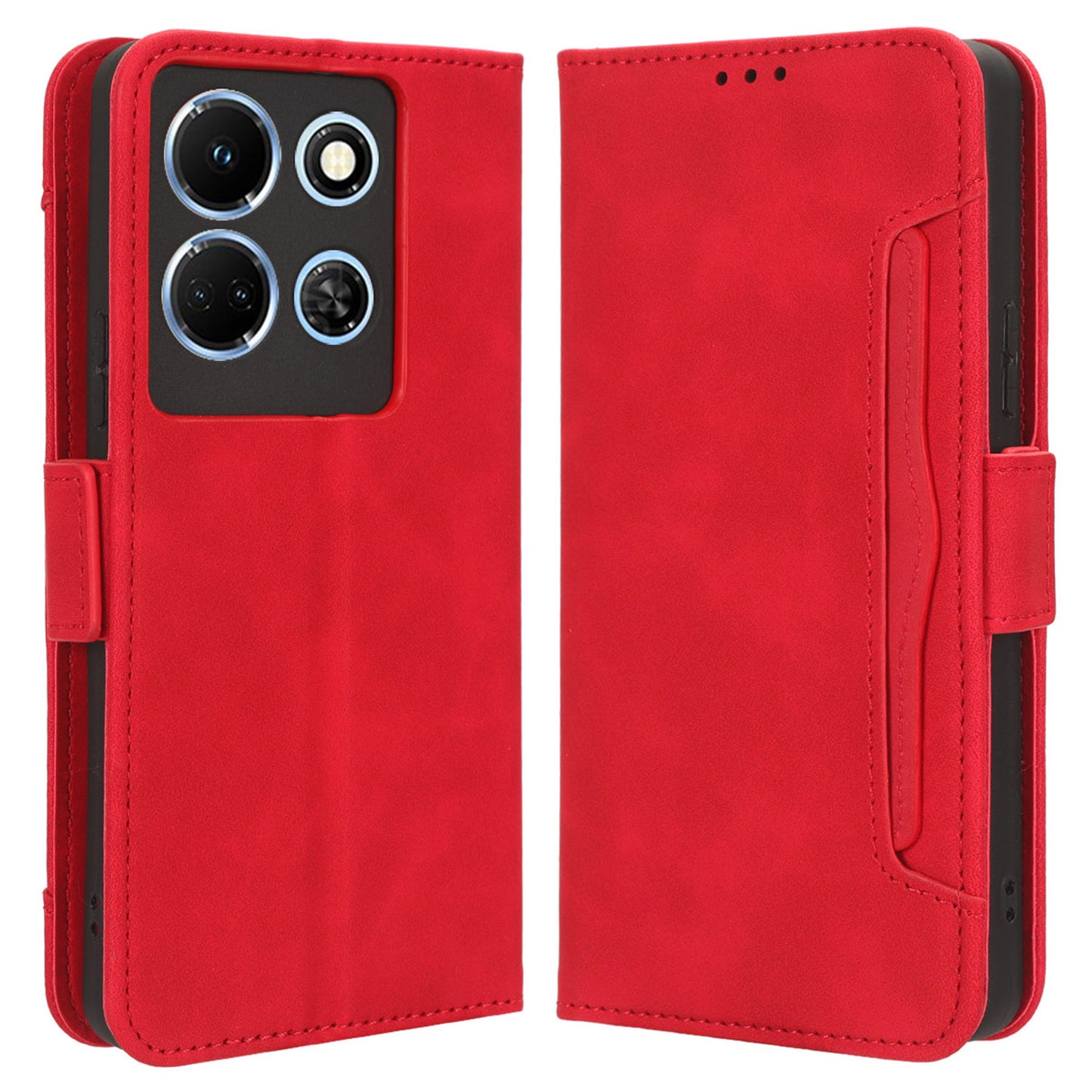 For Infinix Note 30 5G X6711 Flip Stand Phone Case  Multiple Card Slots PU Leather Wallet Cover