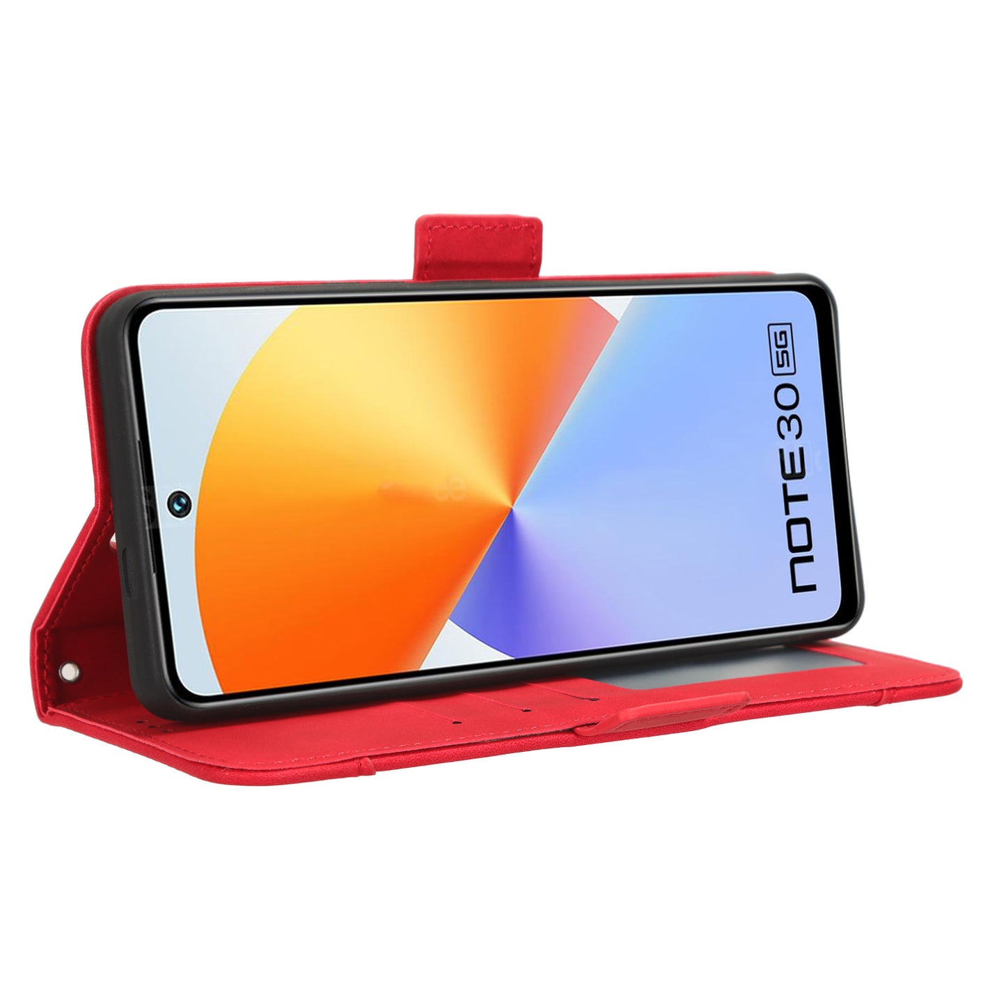 For Infinix Note 30 5G X6711 Flip Stand Phone Case  Multiple Card Slots PU Leather Wallet Cover