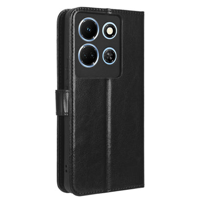 For Infinix Note 30 5G X6711 Crazy Horse Texture Phone Case PU Leather Flip Stand Wallet Cover